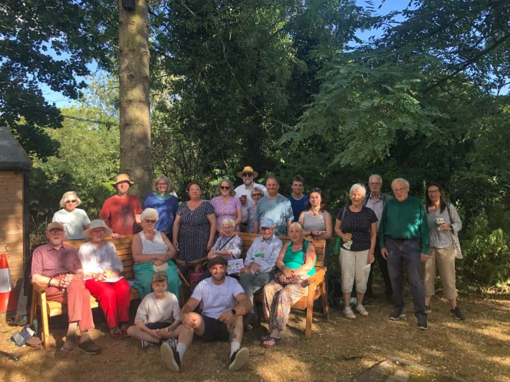 church members at an outdoor church gathering
